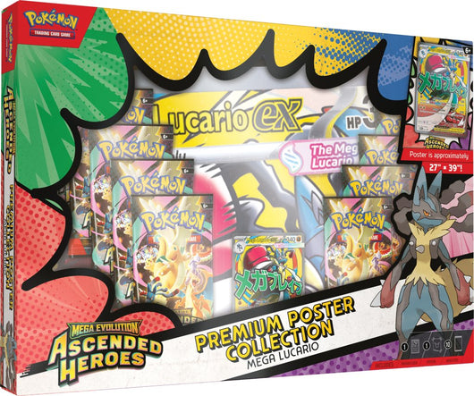 Pokemon - TCG - Ascended Heroes Premium Poster Collection—Mega Lucario ex