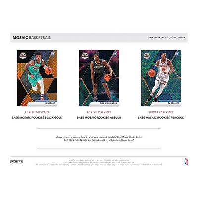 2019/20 Panini Mosaic Basketball Choice Case (20 CT)