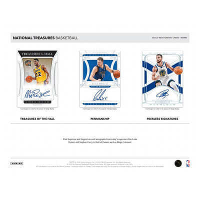 2021/22 Panini National Treasures Basketball Hobby 4 Box Case