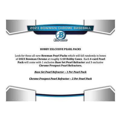 2023 Bowman Chrome Baseball Hobby Box