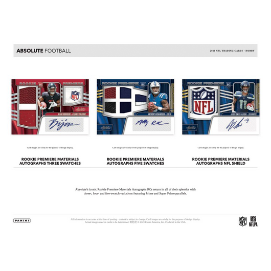 2023 Panini Absolute Football Hobby 12 Box Case