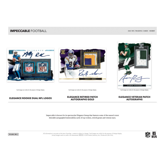 2023 Panini Impeccable Football Hobby Box