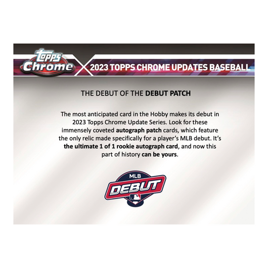 2023 Topps Chrome Update Series Baseball Hobby Box