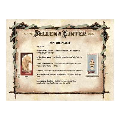 2023 Topps Allen & Ginter Baseball Hobby 12 Box Case