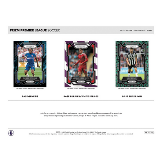 2023/24 Panini Prizm EPL Soccer Hobby 12 Box Case