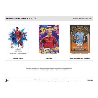 2023/24 Panini Prizm EPL Soccer Hobby 12 Box Case
