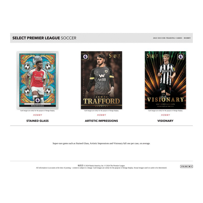 2023/24 Panini Select EPL Soccer Hobby 12 Box Case