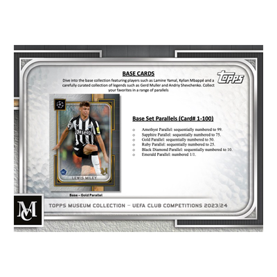 2023/24 Topps Museum Collection UEFA Champions League Soccer Hobby 12 Box Case