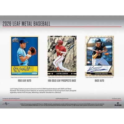2026 Leaf Metal Baseball Jumbo Box