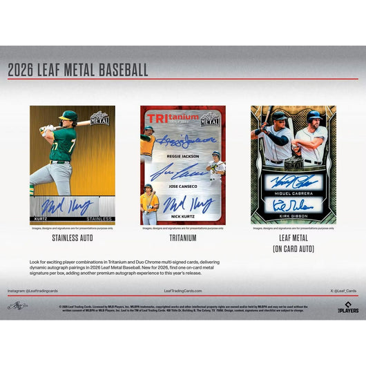2026 Leaf Metal Baseball Hobby Box