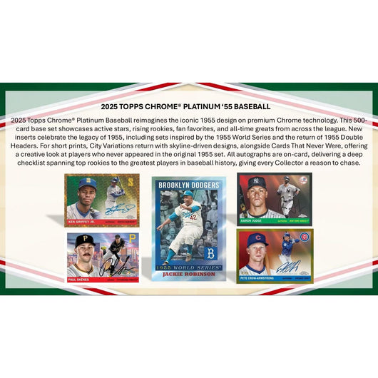 2025 Topps Chrome Platinum '55 Baseball Hobby Box