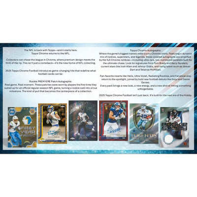 2025 Topps Chrome Football Jumbo Box