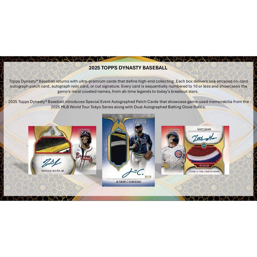 2025 Topps Dynasty Baseball Hobby 5-Box Case