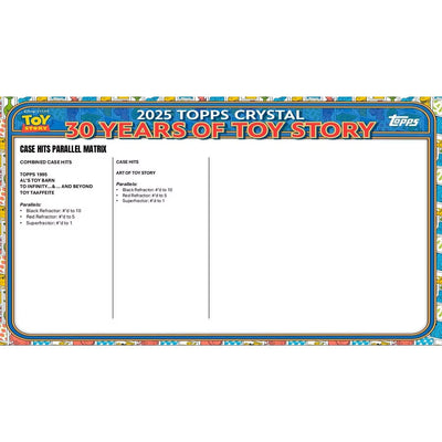 2025 Topps Pixar Crystal 30 Years of Toy Story Hobby Box