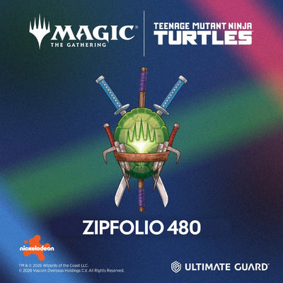PREORDER Ultimate Guard: Portfolio  XenoSkin ZipFolio 480  MTG: TMNT  Pizza Box