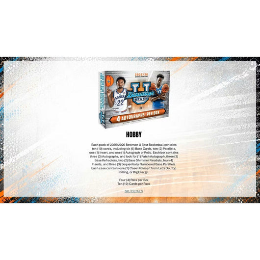2025-26 Bowman University Best Basketball Hobby Box