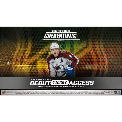 2025-26 Upper Deck Credentials Hockey Hobby Box *Contact Us To Order*
