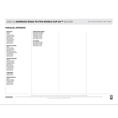 2025-26 Panini Donruss Road to FIFA World Cup Soccer Hobby Box