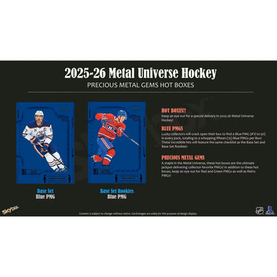 2025-26 Upper Deck Skybox Metal Universe Hockey Hobby Box *Contact Us To Order*