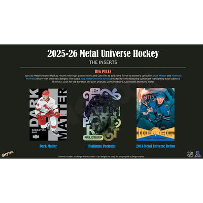 2025-26 Upper Deck Skybox Metal Universe Hockey Hobby Box *Contact Us To Order*