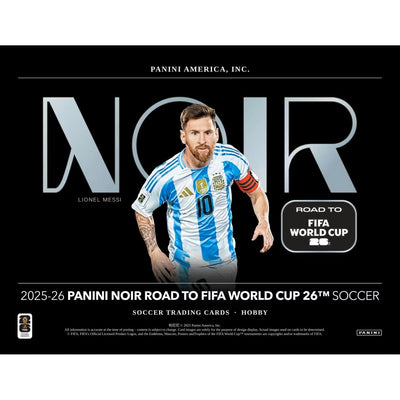 2025-26 Panini Noir Road to FIFA World Cup Soccer Hobby 3-Box Case