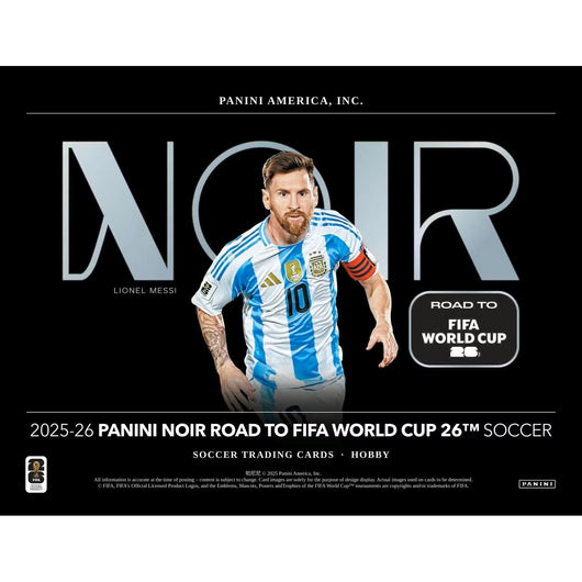 2025-26 Panini Noir Road to FIFA World Cup Soccer Hobby 3-Box Case