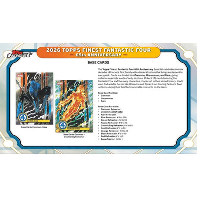 2026 Topps Finest: Fantastic Four 65th Anniversary Hobby Box