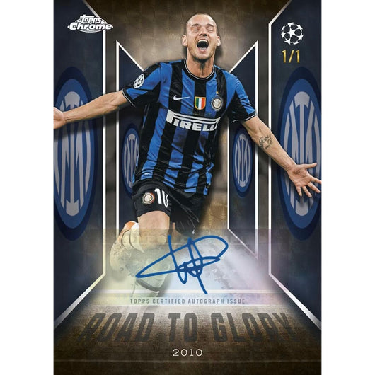 2025-26 Topps Chrome UEFA Club Competitions Soccer Breaker’s Delight 6-Box Case