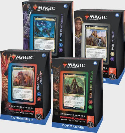 Magic the Gathering: Commander Legends Battle for Baldur's Gate Commander Decks (Set-of-4)
