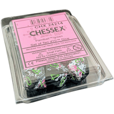 PREORDER U2 CHX 24214 Brush Paintball/green Set of Ten d10s