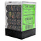PREORDER U2 CHX 24805 Brush Deep Forest/gold 12mm d6 Dice Block (36 dice)