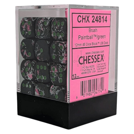 PREORDER U2 CHX 24814 Brush Paintball/green 12mm d6 Dice Block (36 dice)