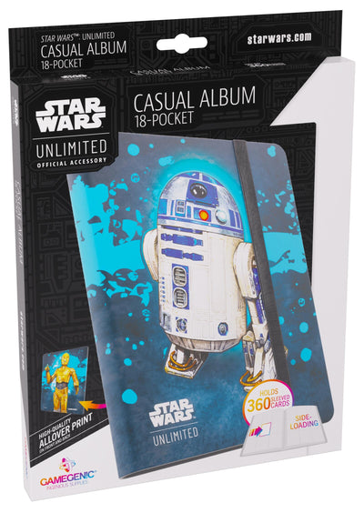 PREORDER Gamegenic Star Wars Unlimited 18-Pocket Album - C-3PO/R2-D2
