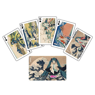 PREORDER Katsushika Hokusai x Hatune Miku Playing Cards