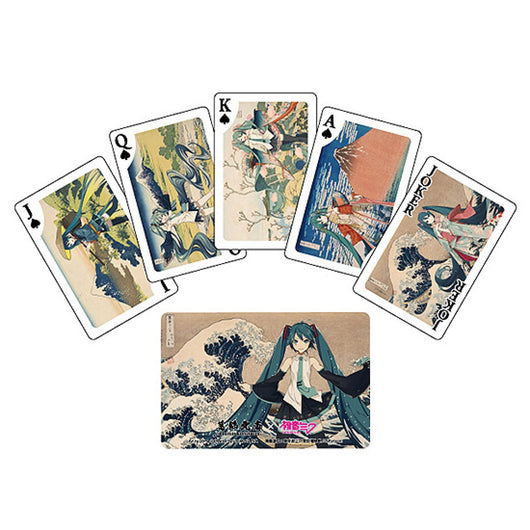 PREORDER Katsushika Hokusai x Hatune Miku Playing Cards