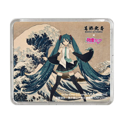 PREORDER Katsushika Hokusai x Hatune Miku 3D Magnet Thirty-six Views of Mount Fuji The Great Wave off Kanagawa