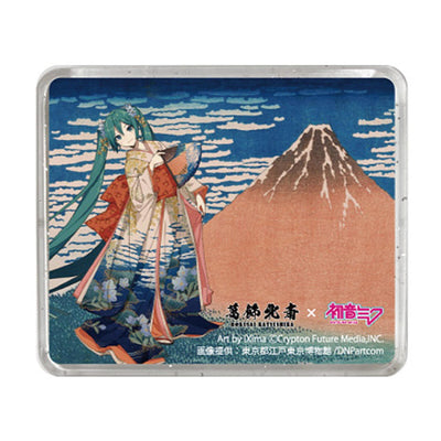 PREORDER Katsushika Hokusai x Hatune Miku 3D Magnet Thirty-six Views of Mount Fuji Fine Wind Clear Morning