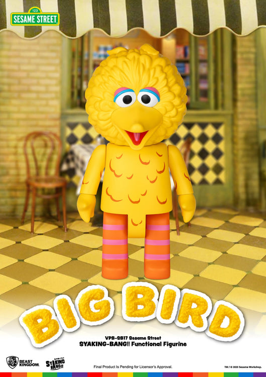PREORDER Beast Kingdom Piggy Bank Vinyl Large SYAKING-BANG!! Functional Figurine Sesame Street Big Bird