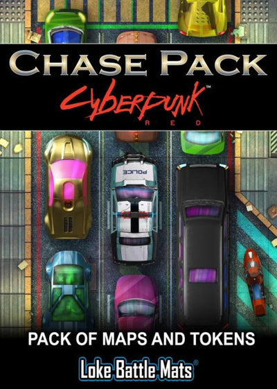 PREORDER The Chase Pack - Battle Mats & Tokens for Cyberpunk Red