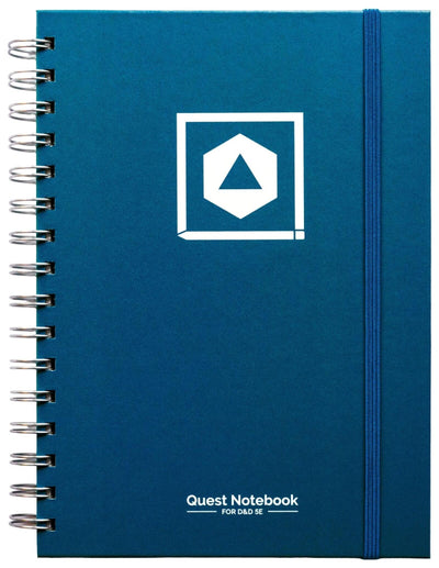 PREORDER D&D Character Quest Notebook - Heroic Blue