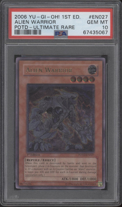 Alien Warrior Yu-Gi-Oh! POTD Ultimate Rare 1st Edition #EN027 PSA 10