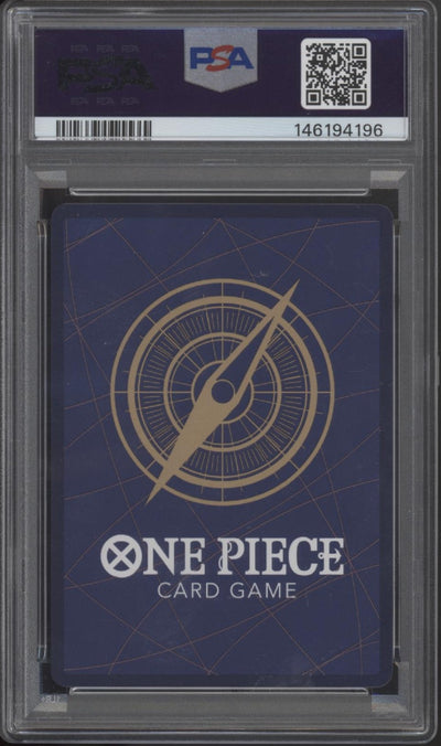 Marshall D Teach One Piece Card Game OP12 3rd Anniversary Gold #093 PSA 10