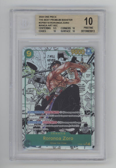 Roronoa Zoro One Piece Card Game The Best Premium Booster Manga Art Beckett 10