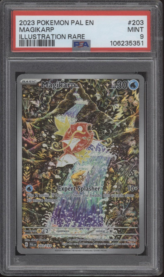 Magikarp Pokemon Paldea Evolved Illustration Rare #203 PSA 9 #1