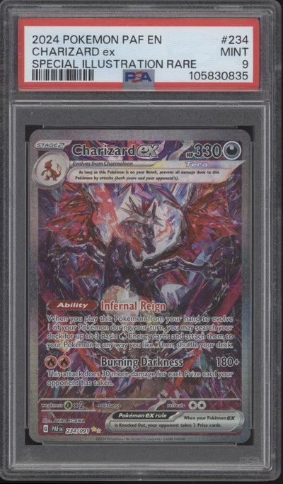 Charizard ex Pokemon Paldean Fates Special Illustration Rare #234 PSA 9