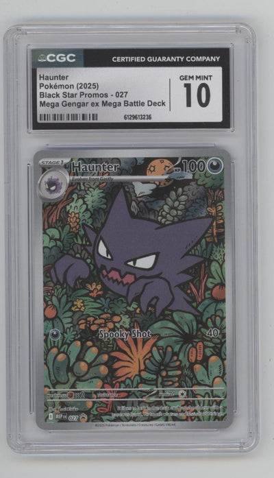 Haunter Pokemon Mega Gengar ex Mega Battle Deck Promo #027 CGC 10