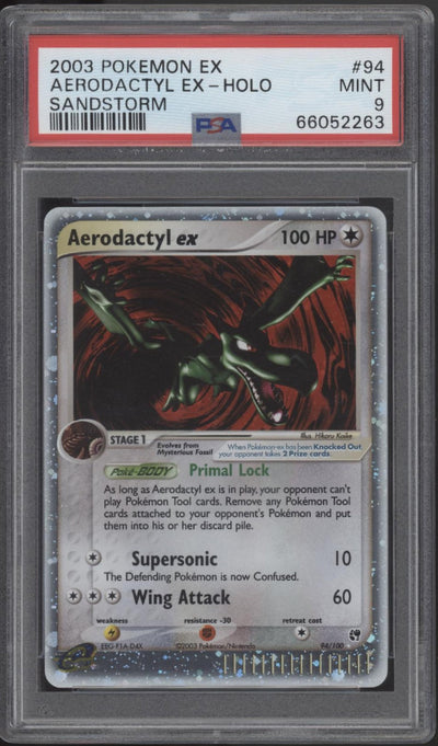 Aerodactyl ex Pokemon Sandstorm Holo #94 PSA 9