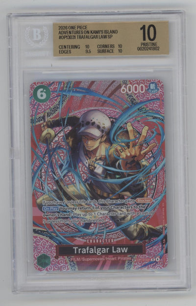 Trafalgar Law One Piece Adventures of Kami's Island #031 Beckett 10 Pristine