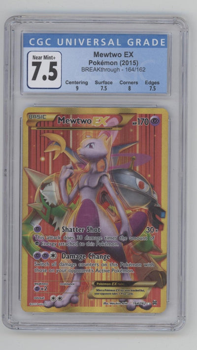 Mewtwo ex Pokemon Breakthrough #164 CGC 7.5