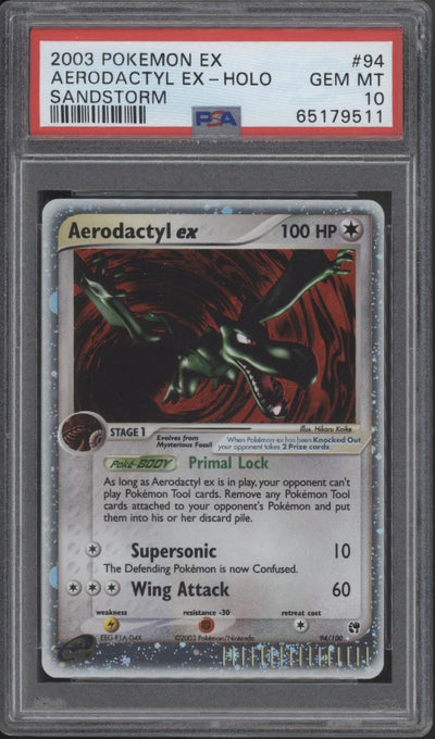 Aerodactyl ex Pokemon Sandstorm Holo #94 PSA 10